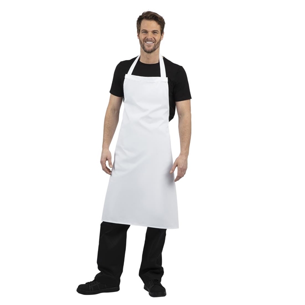 Whites Bib Apron Polycotton White XL