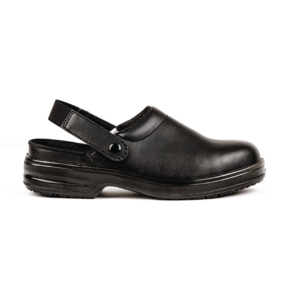 Slipbuster Cryzon Safety Chef Clogs Black