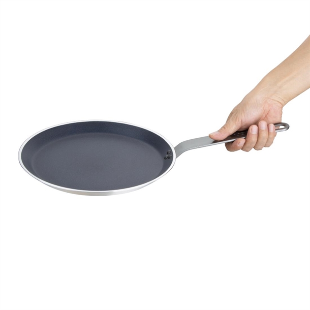 Vogue Aluminium Non-Stick Teflon Platinum Plus Crepe Pan 260mm