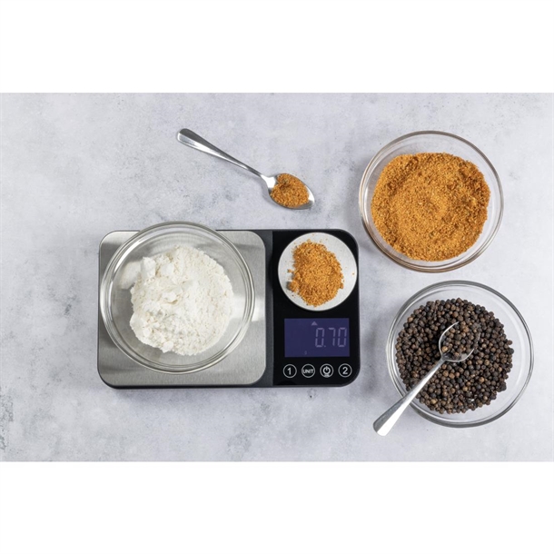 Cuisena 2 in 1 Scale 5kg Silver