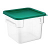 Hygiplas Square Food Storage Container Lid Green Medium