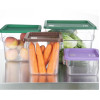 Hygiplas Square Food Storage Container Lid Green Medium