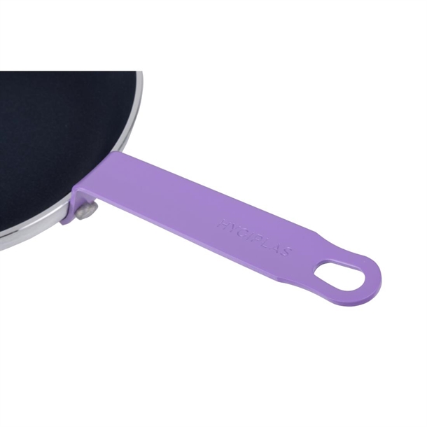 Hygiplas Aluminium Non-stick Teflon Platinum Plus Frying Pan with Purple Handle 240mm