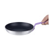Hygiplas Aluminium Non-stick Teflon Platinum Plus Frying Pan with Purple Handle 240mm