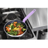 Hygiplas Aluminium Non-stick Teflon Platinum Plus Frying Pan with Purple Handle 240mm
