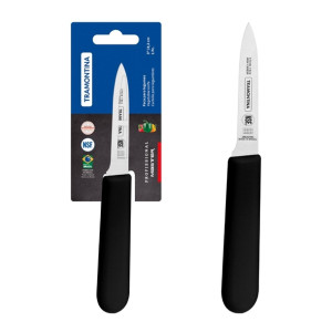 Tramontina Professional Master Black Paring Knife Straight 80mm