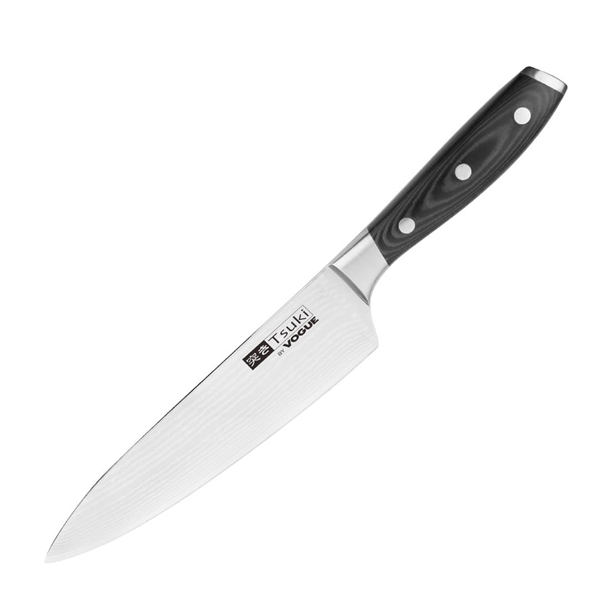 Vogue Tsuki Series 7 Chefs Knife Black 198mm