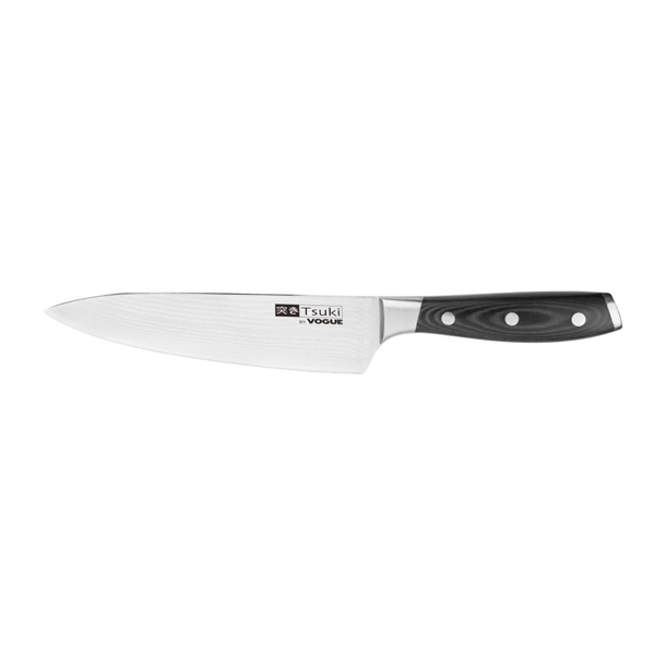 Vogue Tsuki Series 7 Chefs Knife Black 198mm