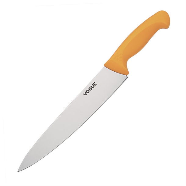 Vogue Soft Grip Pro Chef Knife Yellow 25.5cm