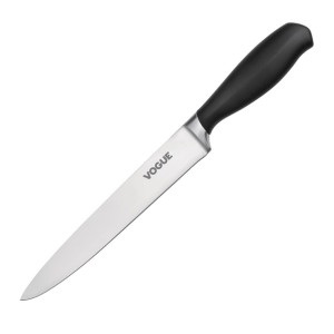 Vogue Soft Grip Carving Knife Black 195mm