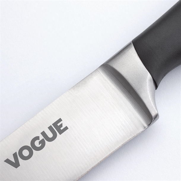 Vogue Soft Grip Carving Knife Black 195mm