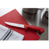 Hygiplas Stiff Blade Boning Knife Red 150mm