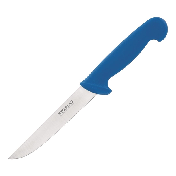 Hygiplas Stiff Blade Boning Knife Blue 150mm