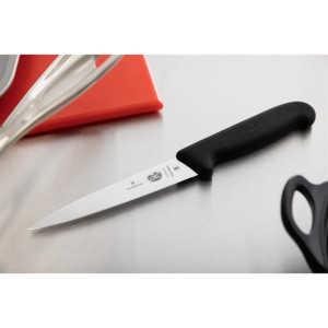 Victorinox Fibrox Flexible Filleting Knife Black 152mm