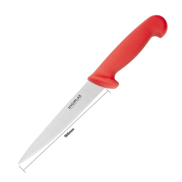 Hygiplas Fillet Knife Red 160mm