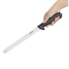 Hygiplas Serrated Slicer Black Knife 250mm
