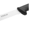 Hygiplas Serrated Slicer Black Knife 250mm