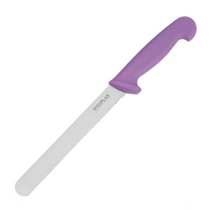 Hygiplas Bread Knife Purple 200mm