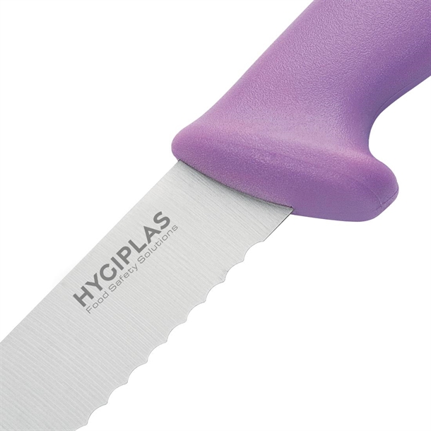 Hygiplas Bread Knife Purple 200mm