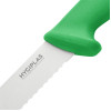 Hygiplas Slicer Serrated Green Knife 250mm