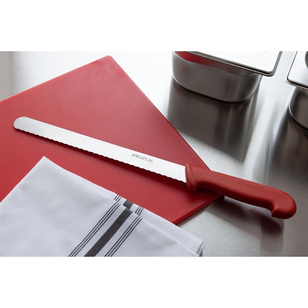 Hygiplas Serrated Slicer Red 150mm