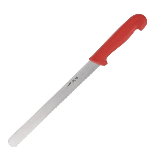 Hygiplas Serrated Slicer Red 150mm