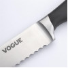 Vogue Soft Grip Bread Knife Black 200mm