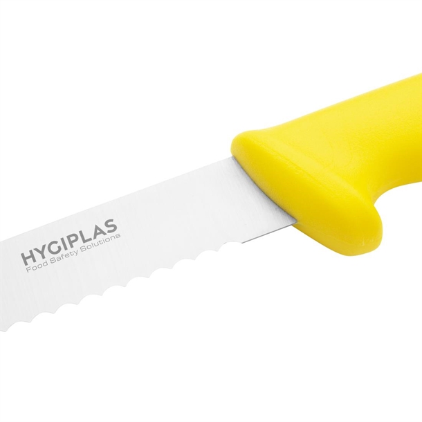 Hygiplas Serrated Slicer Yellow Knife 250mm