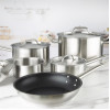 Vogue Cook Like A Pro 5-Piece Stainless Steel Cookware Set