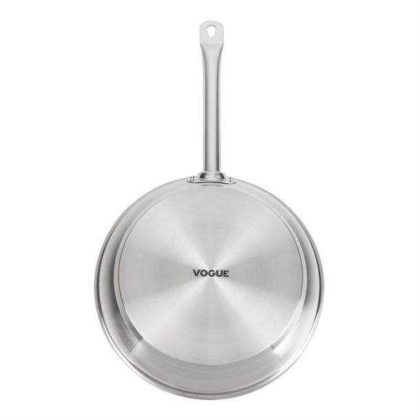 Vogue Stainless Steel Non-Stick Teflon Platinum Plus Frying Pan 280mm