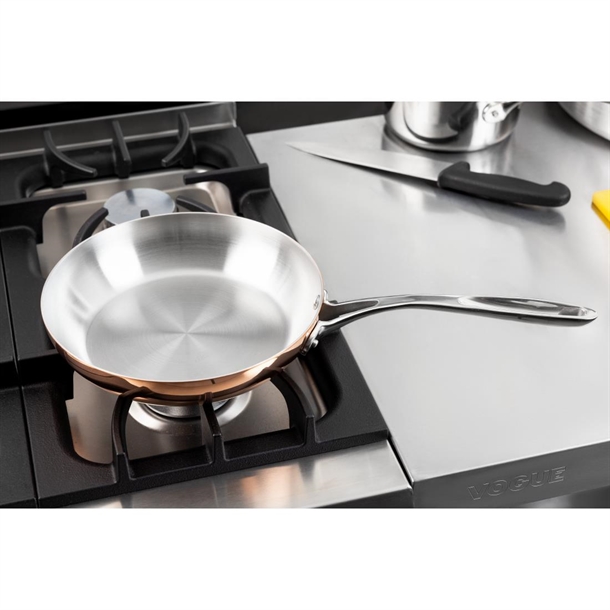 Vogue Copper Tri-Wall Frying Pan 240mm