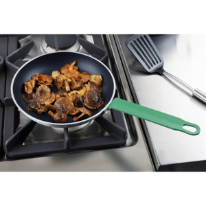 Hygiplas Aluminium Non-stick Teflon Platinum Plus Frying Pan with Green Handle 240mm