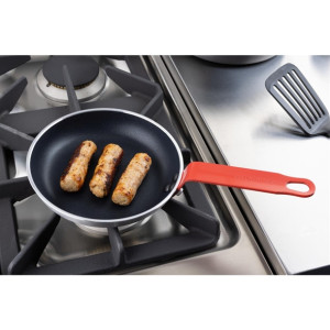 Hygiplas Aluminium Non-stick Teflon Platinum Plus Frying Pan with Red Handle 200mm