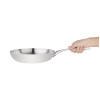 Vogue Stainless Steel & Aluminium Tri-Wall Frying Pan 240mm