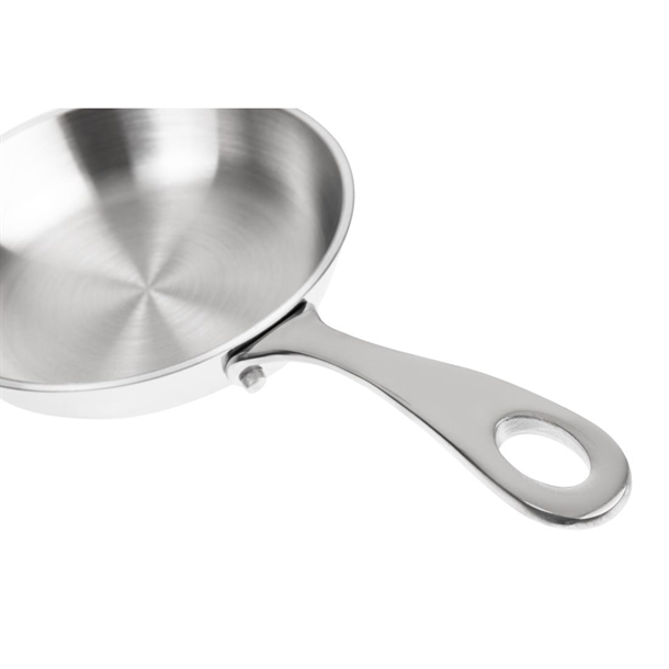 Vogue Stainless Steel & Aluminium Tri-Wall Mini Frying Pan 100mm