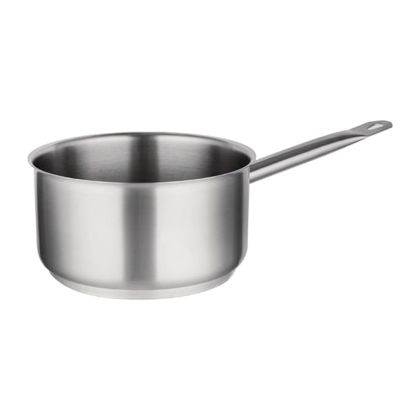 Vogue Stainless Steel Saucepan With Lid 240mm