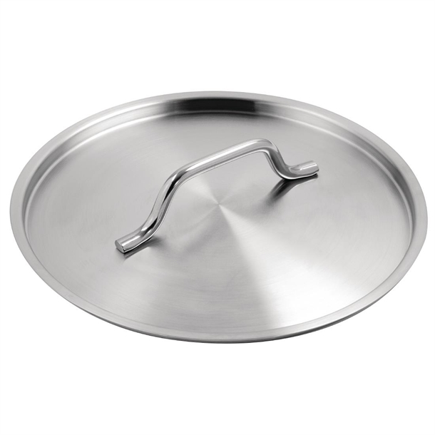 Vogue Stainless Steel Saucepan With Lid 240mm
