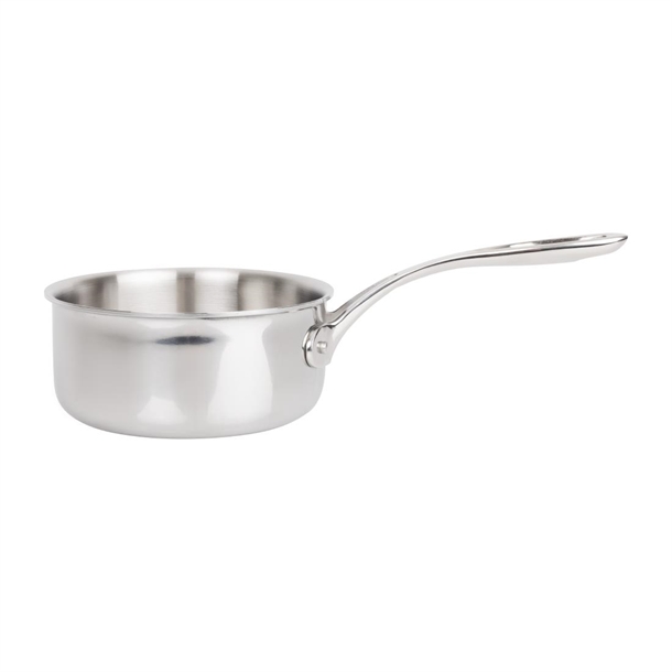 Vogue Stainless Steel & Aluminium Tri-Wall Saucepan 160mm