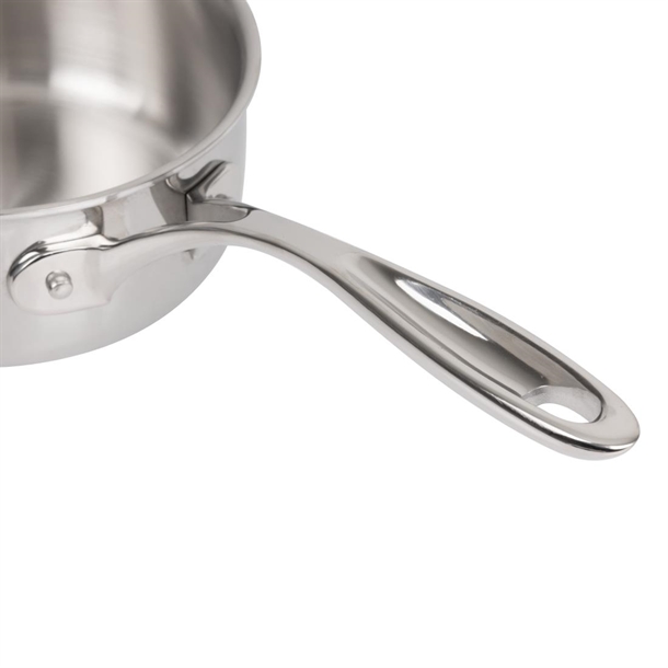 Vogue Stainless Steel & Aluminium Tri-Wall Saucepan 160mm