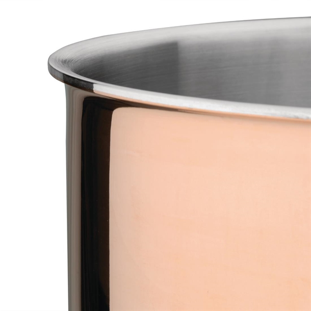 Vogue Copper Tri-Wall Saucepan 180mm