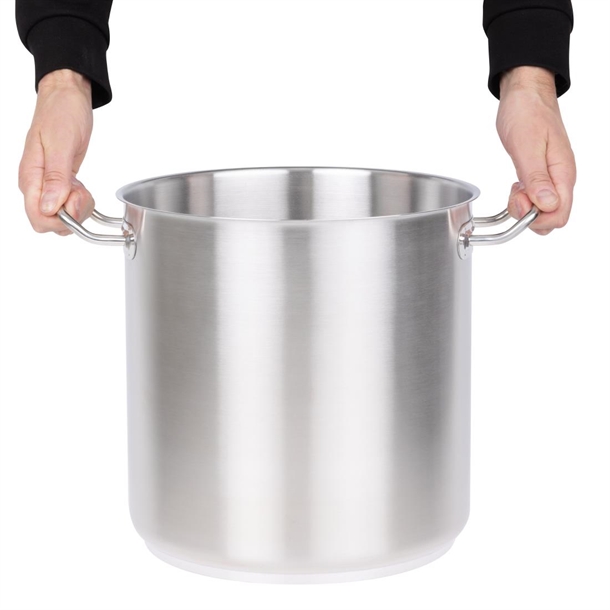 Vogue Stainless Steel Deep Stock Pot 300mm