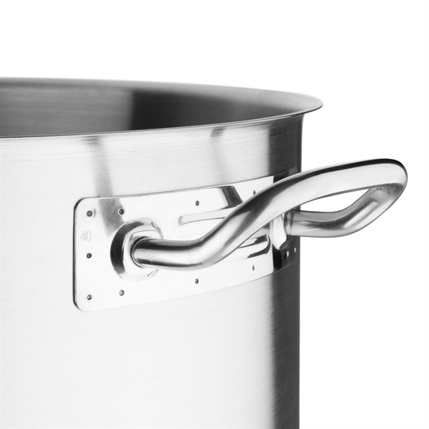 Vogue Stainless Steel Deep Stock Pot 400mm