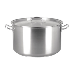 Chef Inox Elite Sauce Pot with Lid 30Ltr