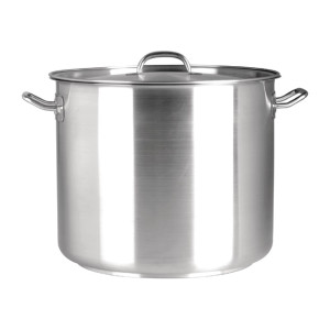 Chef Inox Elite Stock Pot with Lid 10.75Ltr - B2B