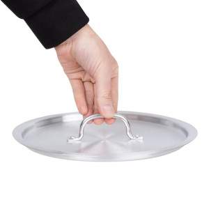 Vogue Aluminium Deep Boiling Pot Lid 250mm