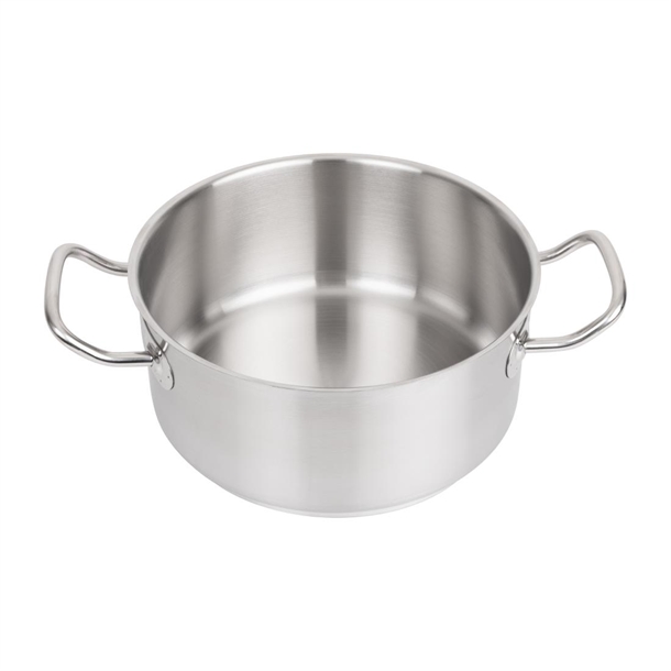 Vogue Stainless Steel Casserole Pan 240mm