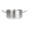 Vogue Stainless Steel Casserole Pan 240mm