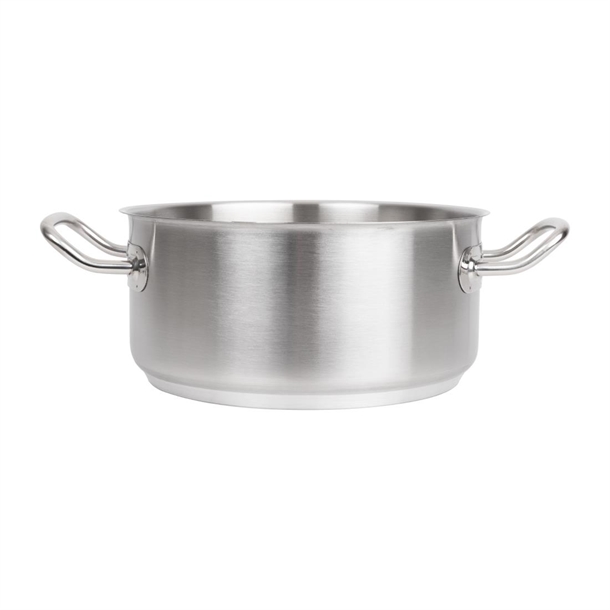 Vogue Stainless Steel Casserole Pan 240mm