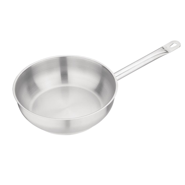 Vogue Stainless Steel Sauté Pan 240mm