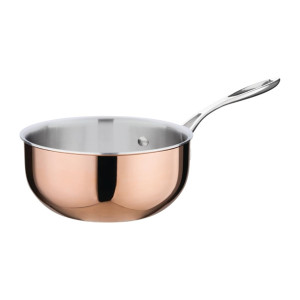 Vogue Copper Tri-Wall Flared Sauté Pan 200mm